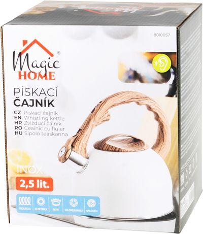 Čajník MagicHome, pískací, biely, 2500 ml 2