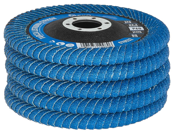 Brúsny lamelový kotúč na zvary 125 x 22,2 zrno 60 ZIRKON, GEKO 6