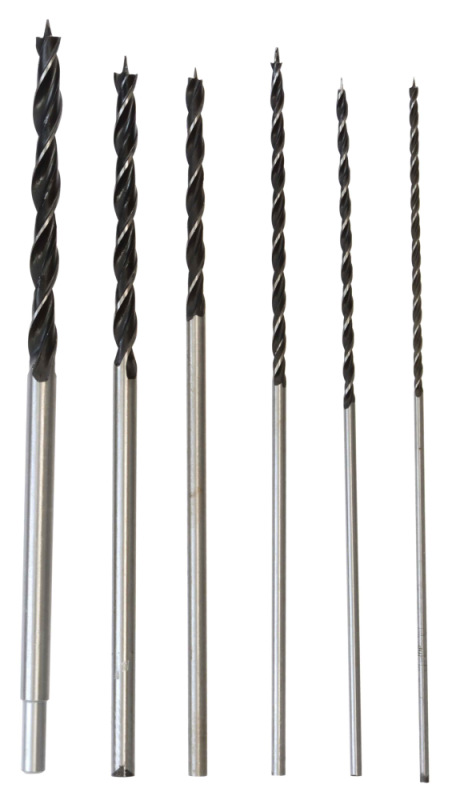 Sada vrtákov na drevo 4, 5, 6, 8, 10, 12 mm x 300 mm, 6-dielna, GEKO