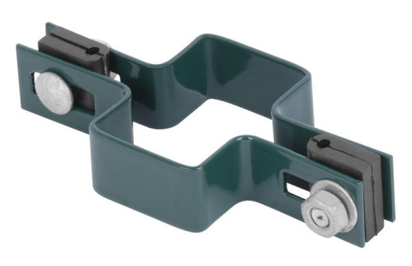 Objímka Strend Pro EUROSTANDARD, 60x40 mm, priebežná, antracit, Zn+PVC, RAL7016, na hranatý stĺpik 1