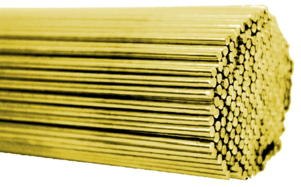 Drôt zvárací, tyčový, 3,15 mm, mosadzný