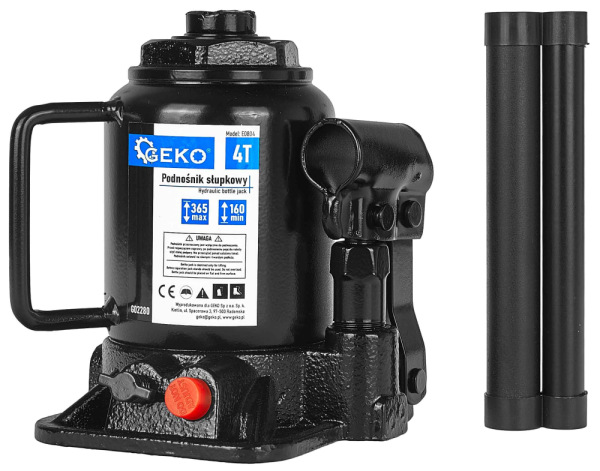 Zdvihák hydraulický dvojstupňový, nosnosť 4.000kg, zdvih 160-365 mm, GEKO 10