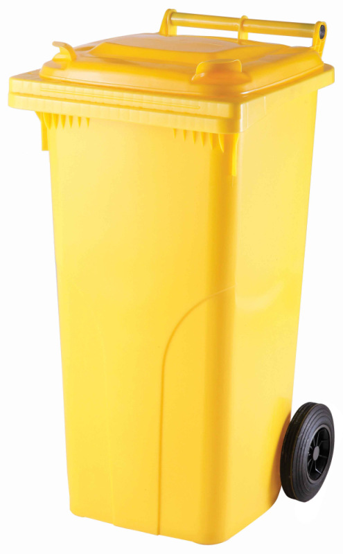 KUKA - nádoba na odpad 120 l, plastová žltá