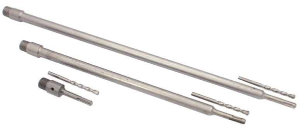 Adaptér na vídiovú vykružovaciu korunku SDS+, dĺžka 450 mm, závit M22, XL-TOOLS 2