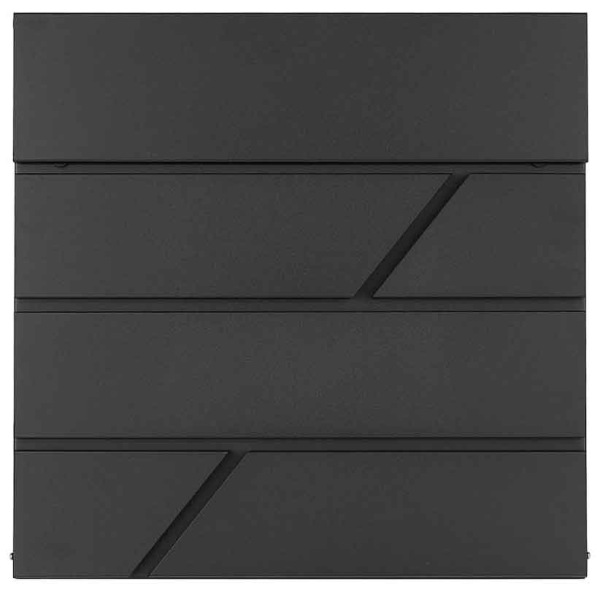 Poštová schránka 36,5 x 36,5 x 10 cm, čierna, GEKO 4