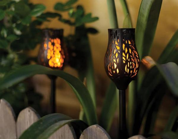 Lampa Strend Pro Garden, tulipán, 12x LED, 8x8x53 cm, bal. 2 ks