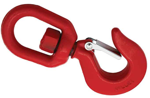 Hák stavebný otočný so západkou, nosnosť 1 tona, EN1677-1, XL-TOOLS 1