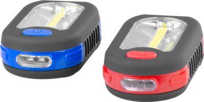 Svietidlo Strend Pro Worklight, prívesok, LED 200 lm, magnet, s klipsou, červená/modrá, 3x AAA, Sell