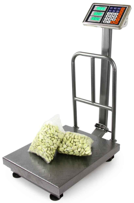 Plošinová digitálna váha do 300 kg, plocha váženia 40 x 50 cm, DAKOTA 9