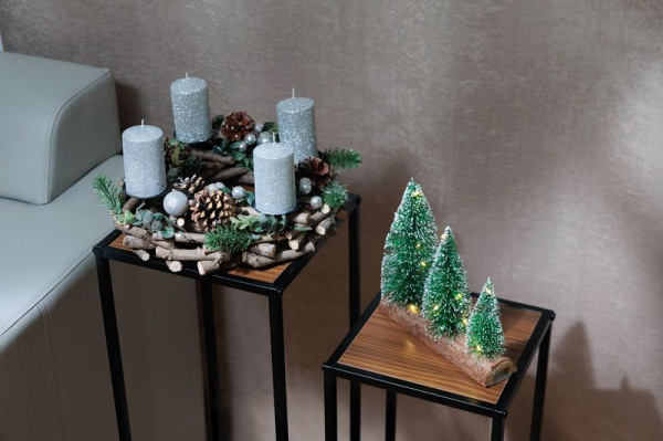 Veniec MagicHome Vianoce, adventný, prírodný, 30 cm 2