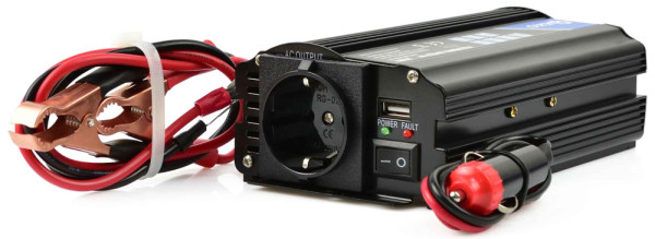 Menič napätia, vstup 24V/ výstup 230V, trvalý výkon 350W/nárazový výkon 700W,, GEKO