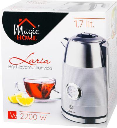 Kanvica MagicHome Laria, 1850-2200 W, 230 V, 50 Hz, 1700 ml, rýchlovarná, s teplomerom 7