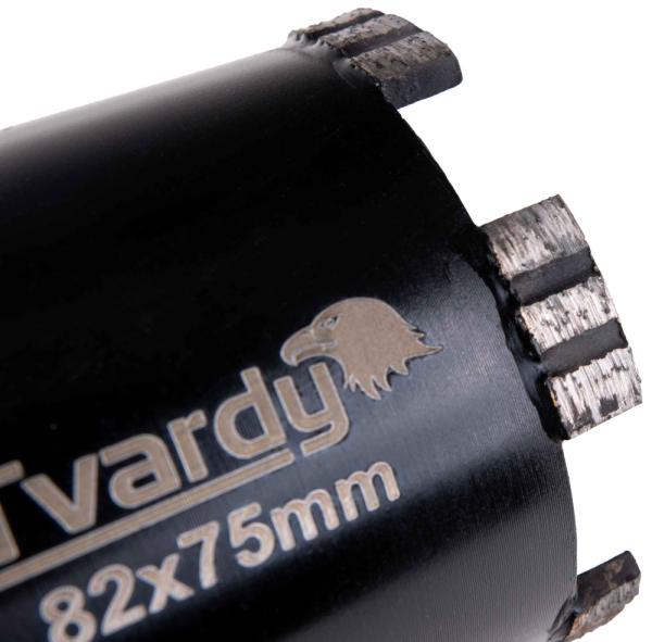 Vrták diamantový korunkový so stredovým vrtákom, priemer 82 mm, upínanie SDS+, TVARDY 6