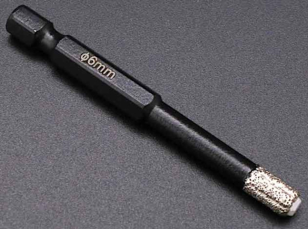 Diamantový vrták do gresu 6 mm, upnutie 6-HRAN 3/8, XL-TOOLS 2