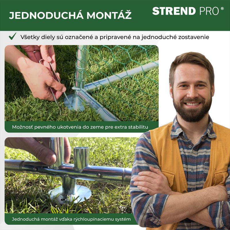 Kurín Strend Pro, pre hydinu, voliéra, klietka, kurnik, so strechou, 3x2x2 m 3