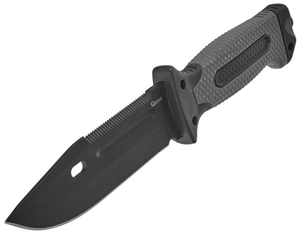 Taktický nôž BLACK Survival 275/135 mm s púzdrom, GEKO 6