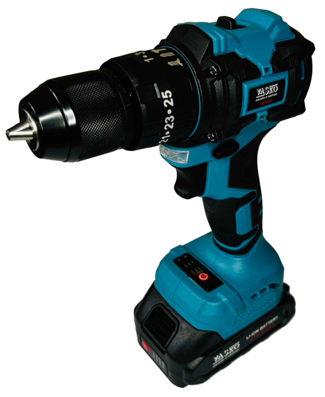 Akumulátorový vŕtací skrutkovač, 2x 2Ah batéria, 1x nabíjačka, 42Nm VASKO 3