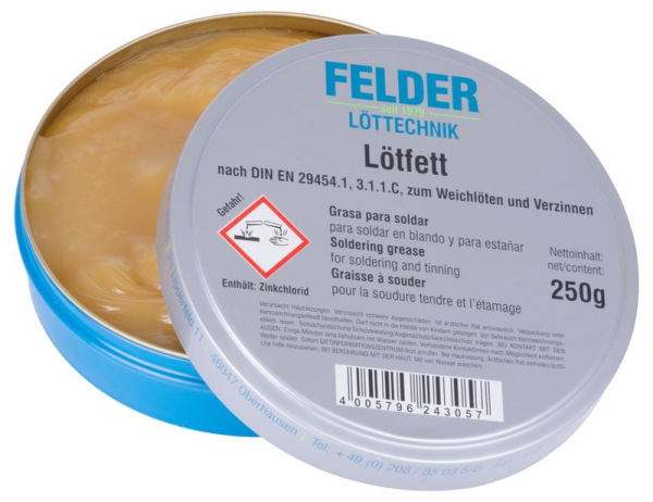 Pasta na spájkovanie FELDER Lötfett F-SW21, 250 g 1