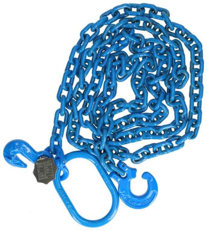 Ťažná reťaz G100, D8x24 mm, dĺžka 3 m, 2 háky a spojka, XL-TOOLS