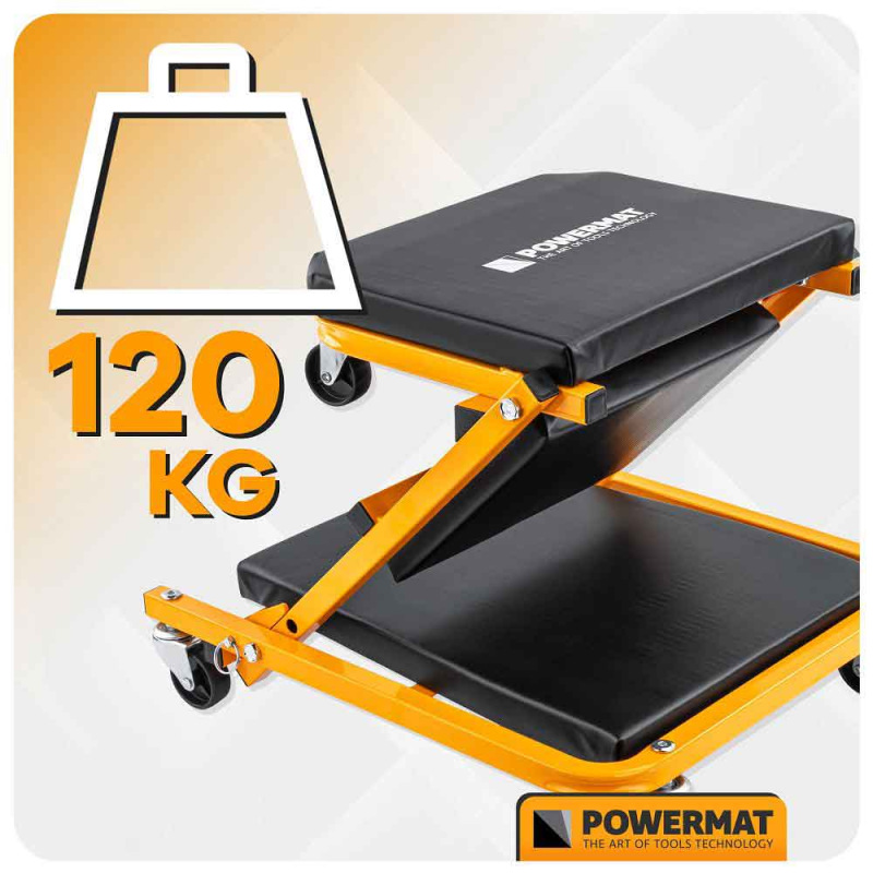 Dielenská stolička, nosnosť 150 kg, PM-LWS-150T, POWERMAT 13