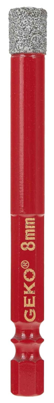 Diamantový vrták do gresu 8 mm, upnutie 6-HRAN, GEKO 2