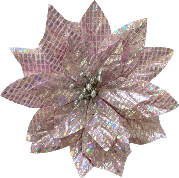 Kvet MagicHome Vianoce, poinsettia, fialový, 12 cm