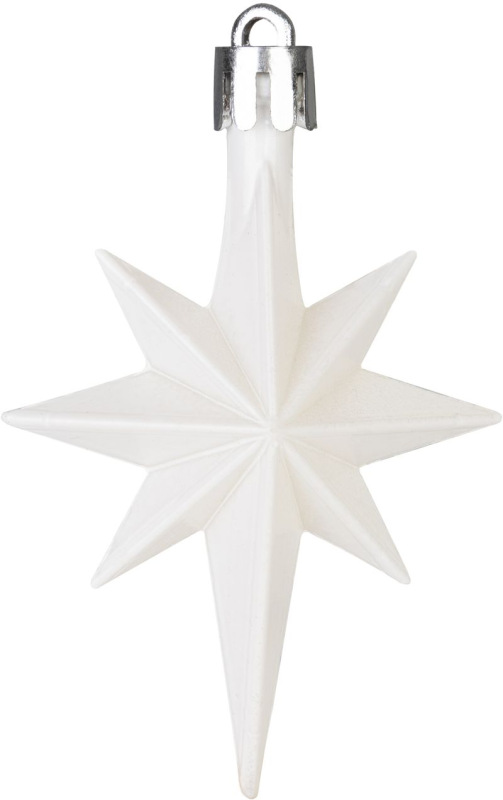 Gule MagicHome Vianoce, sada, 50 ks, 4-5 cm, biele, hviezda, girlanda, šiška, na vianočný stromček 4