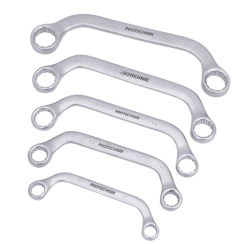 Sada kľúčov očkových, typ C, 10-19mm, 5-dielna, plátený obal, XL-TOOLS 3