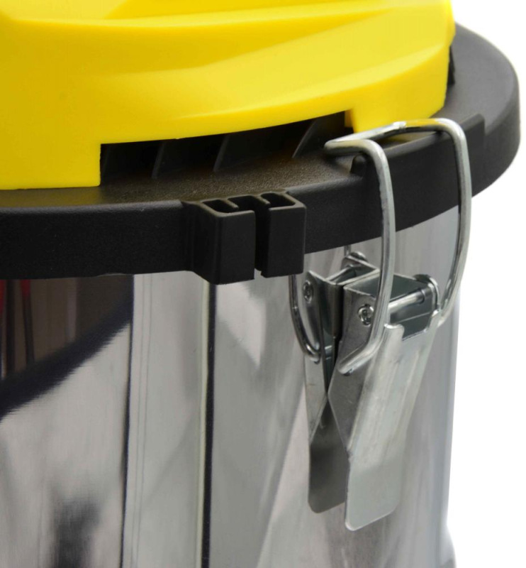 Vysávač priemyselný na sucho a na mokro 25l, so zásuvkou + príslušenstvo, 1800 W, GEKO 2
