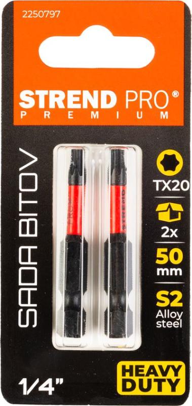 Bit Strend Pro Premium Torx, T 20, bal. 2 ks