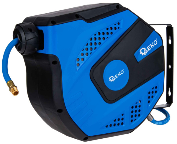 Samonavíjací závesný bubon s hadicou na vzduch, 8 x 12 mm, dĺžka 20 m, GEKO 9