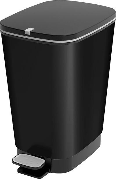Kôš KIS Chic Bin M, 35L, matný čierny, 40,5x26,5x45 cm, na odpad, s pedálom