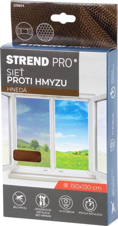 Sieť FlyScreen3 150x130 cm, proti hmyzu a komárom, na okno, hnedá PE 2