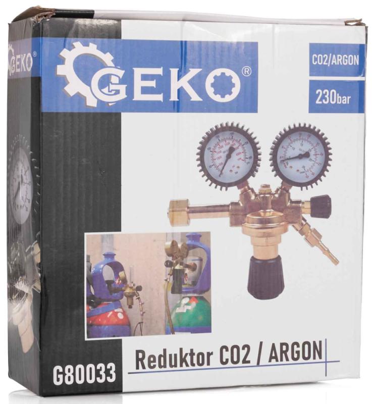 Redukčný ventil na CO2/ARGON, max. tlak 200 barov, GEKO 6