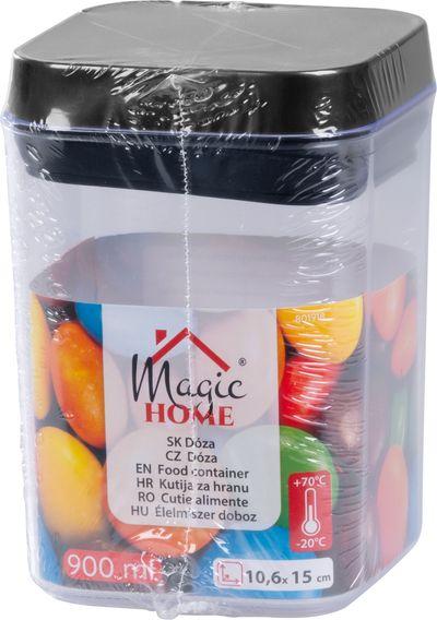 Dóza MagicHome, so silikónovým tesnením, 900 ml, 106x106x150 mm, stohovacia 3