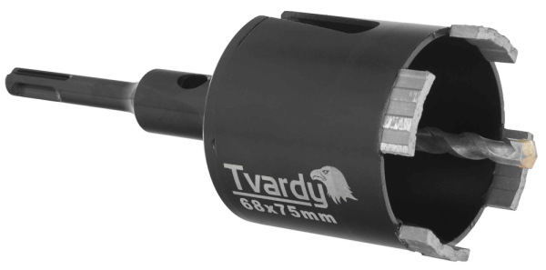 Vrták diamantový korunkový so stredovým vrtákom, priemer 68 mm, upínanie SDS+, M16, TVARDY 1