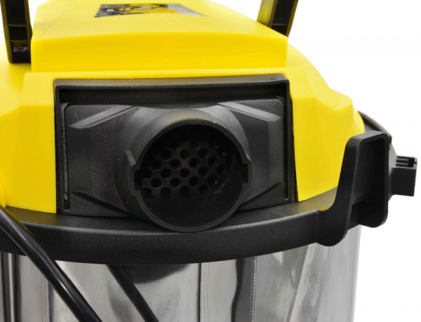 Vysávač priemyselný na sucho a na mokro 25l, so zásuvkou + príslušenstvo, 1800 W, GEKO 16
