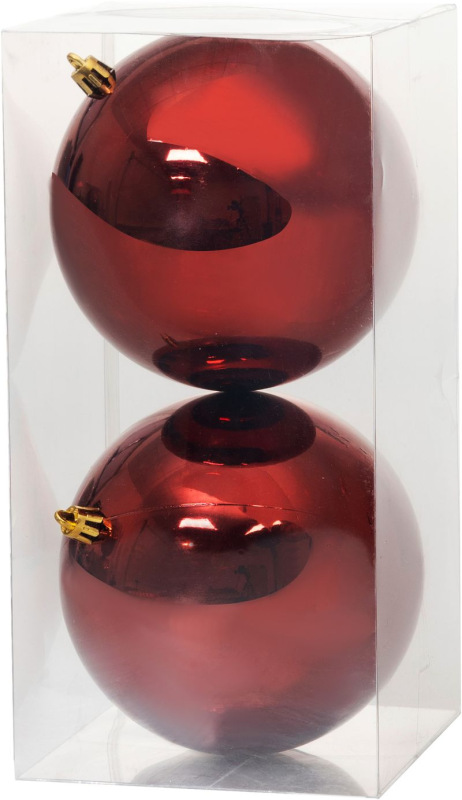 Gule MagicHome Vianoce, 2 ks, bordové, na vianočný stromček, 12 cm