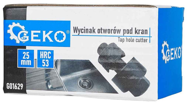 Vykružovací vrták do oceľových a nerezových plechov, priemer 25 mm, GEKO 4