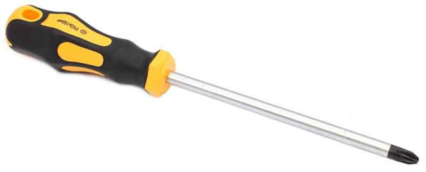 Skrutkovač PH 3 x 150 mm, žltočierna rukoväť, PRO-TECHNIK