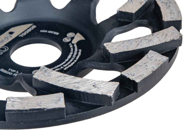 Brúsny diamantový kotúč 125x5x22,23 mm, segmentový typ-L, PROFI, TVARDY 2
