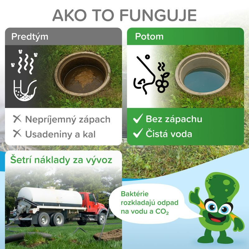 Aktivátor Mr.Bacteria No.1, do septikov a žumpy, 500 g 2