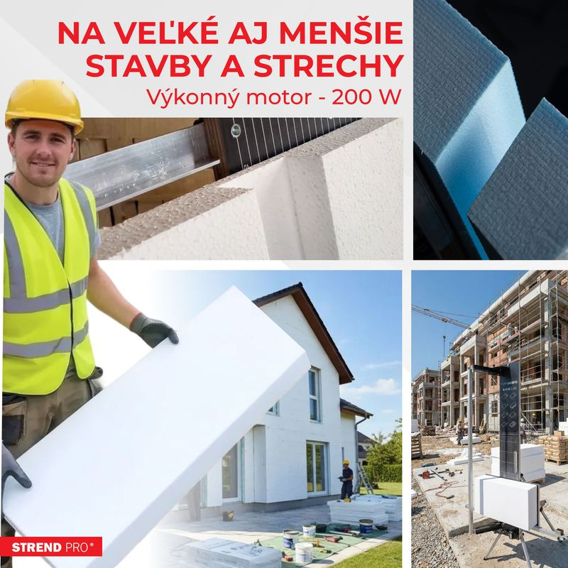 Rezačka Strend Pro SDDR-140, 30 - 140 cm, rezný uhol max 90° na polystyrén, 200 W, elektrická, stoja 3