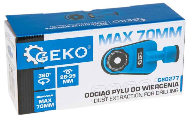 Odsávač prachu pri vŕtaní otvor 70 mm, GEKO 5