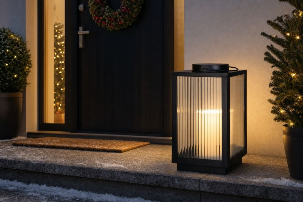 Lampáš MagicHome Vianoce, 1xLED teplá biela, 3xAA, IP20, 22x22x38 cm 1