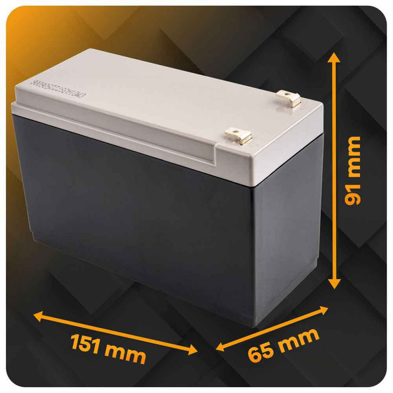 Náhradná batéria pre akumulátorový postrekovač, rozmer 15x10x6,5 cm, 12V, 8Ah, POWERMAT 6