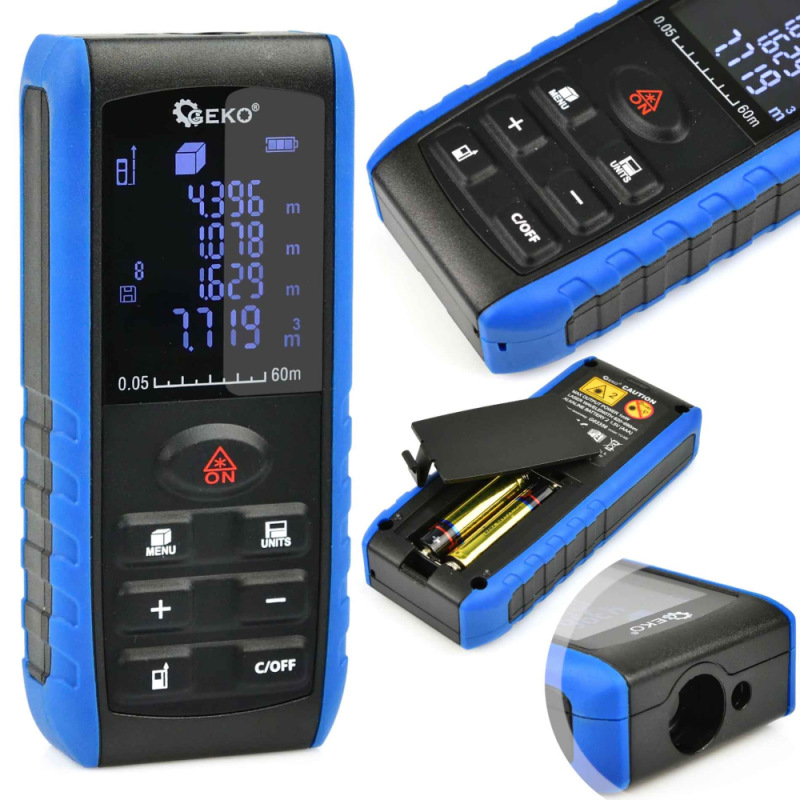 Laserový diaľkomer 60 m, LCD HD, GEKO 8