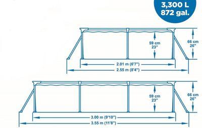 Bazén Bestway® Steel Pro™, 56411, kartušová filtrácia, 300x201x66 cm 5