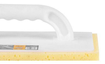 Hladítko Strend Pro 0813.005 WhiteHand, plast. rúčka, 280x140/15 mm, molitan žltý, rezaný