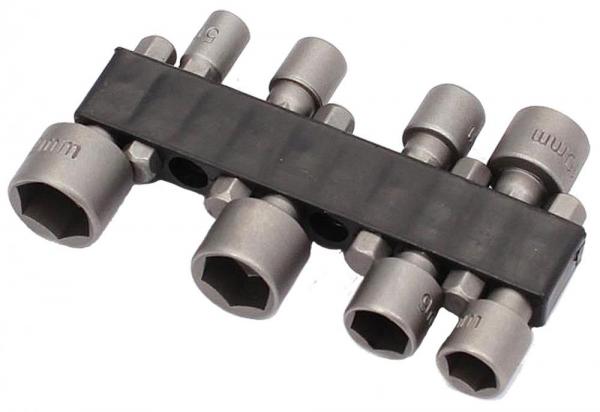 Sada nástrčných hlavíc na držiaku bez magnetu, 8-dielna, 5,6,7,8,9,10,11,12 mm, XL-TOOLS